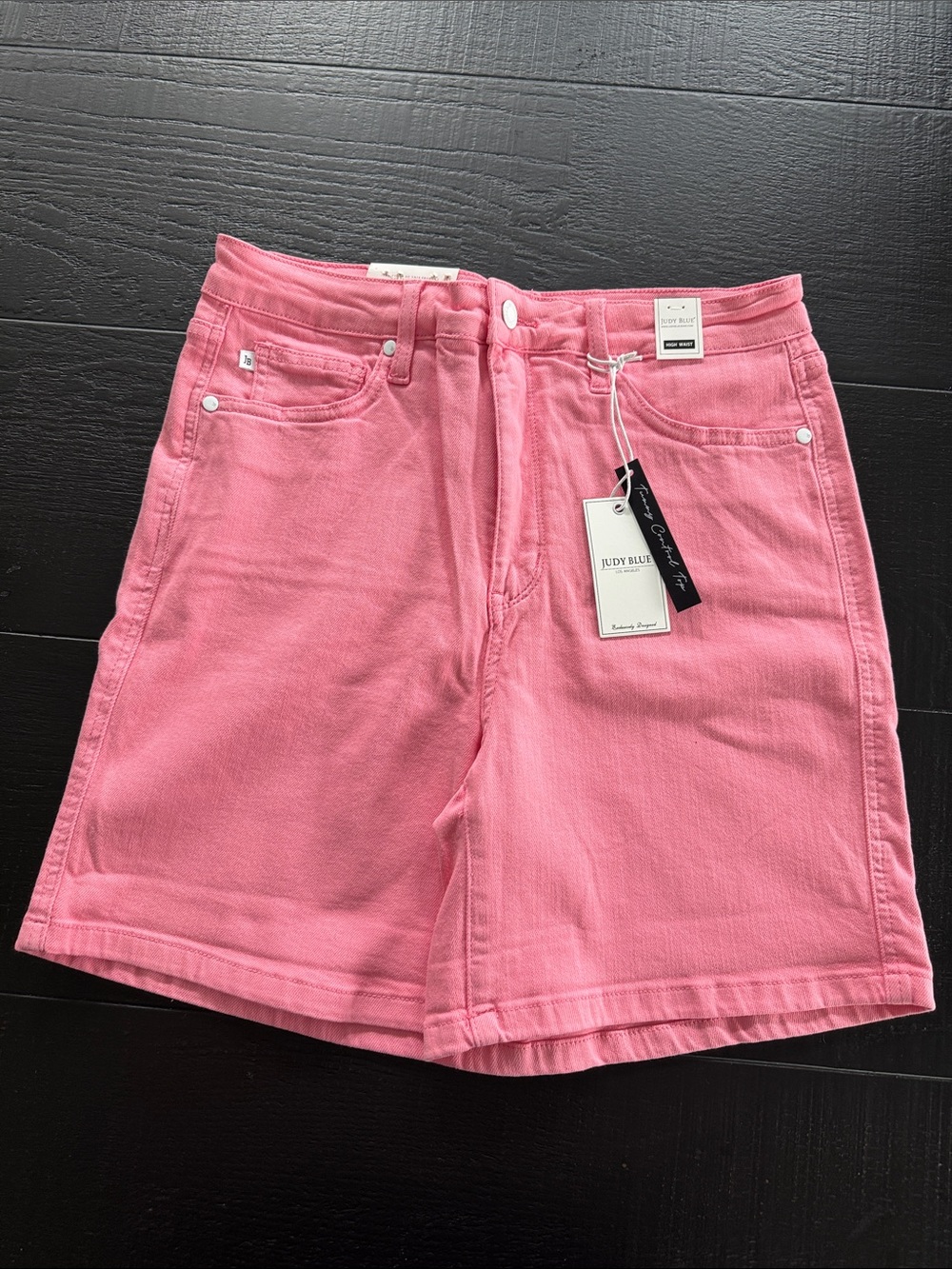 Judy Blue Bubblegum Pink High-Rise Jean Shorts